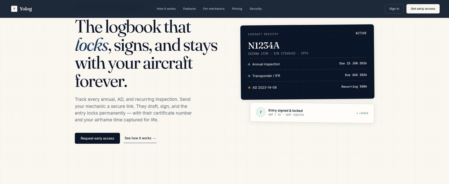 Yolog — website by Pyxl Design